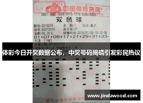 体彩今日开奖数据公布，中奖号码揭晓引发彩民热议